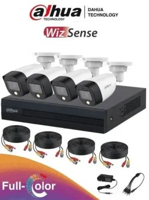 [Kit Full Color de 2 Megapíxeles FULLCOLORKIT-/ 1 xvr de 4 canales/ 4x cámaras de 2 mp full color/lente 2.8mm/4 ch smd plus/ accesorios incluidos: 1 xvr de 4 ch, 4 cámaras 2mp Full color, 4x rollos de cables de 18.5 mts c/u, 2x fuentes de poder. Disco duro 500gb 1 año de garantía.] Kit Full Color de 2 Megapíxeles FULLCOLORKIT